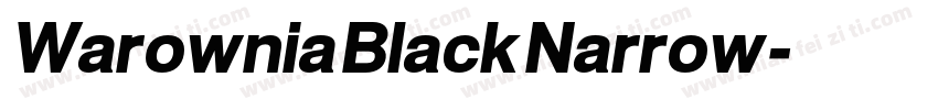 Warownia Black Narrow字体转换